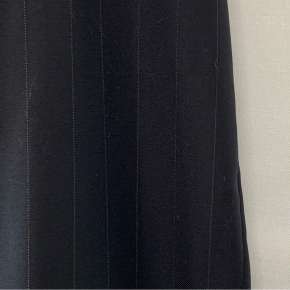 CANALI Black Pinstripe Wool Blazer Size 50R - Picture 3 of 7